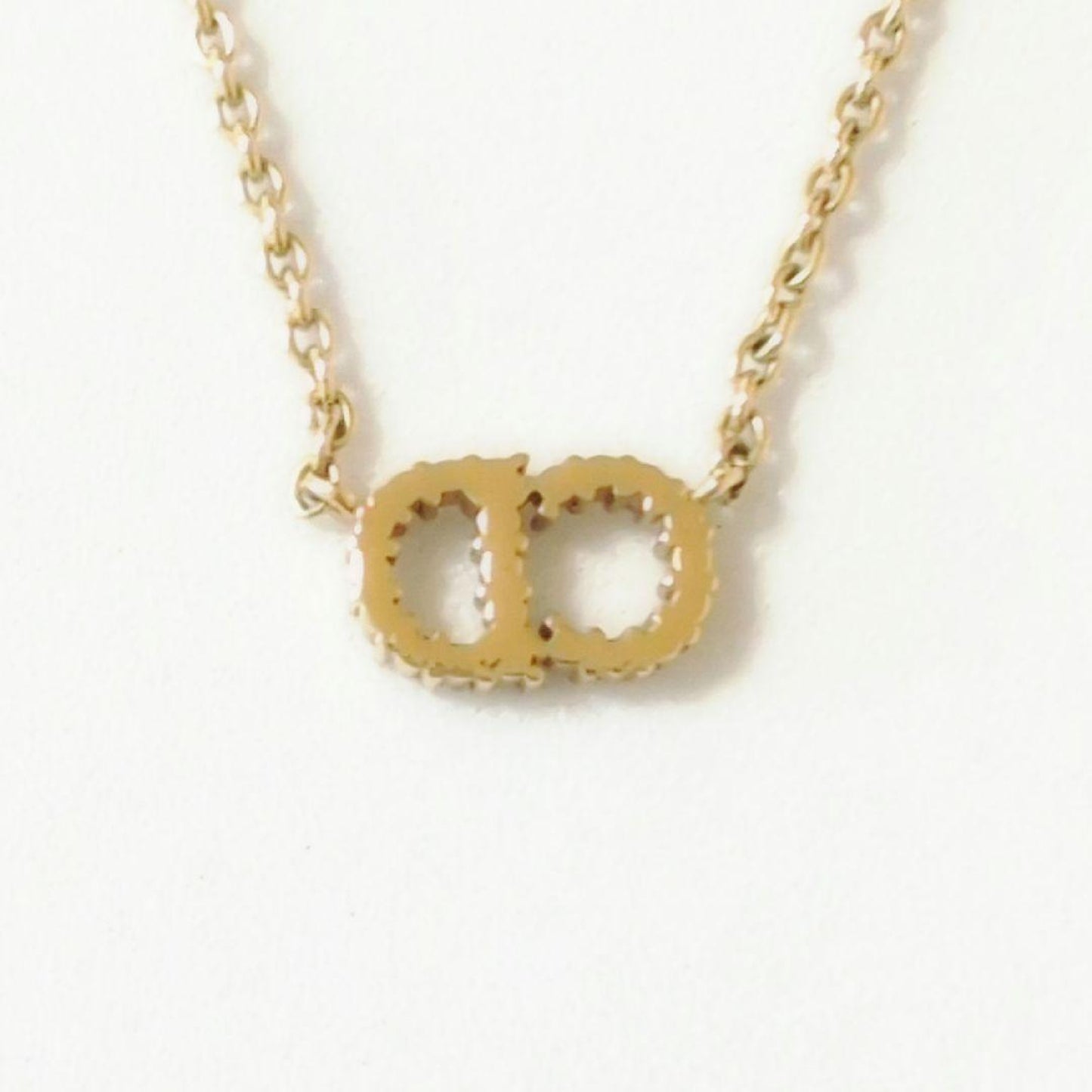 Dior Dior CD Logo Stone Clair D Lune Necklace
