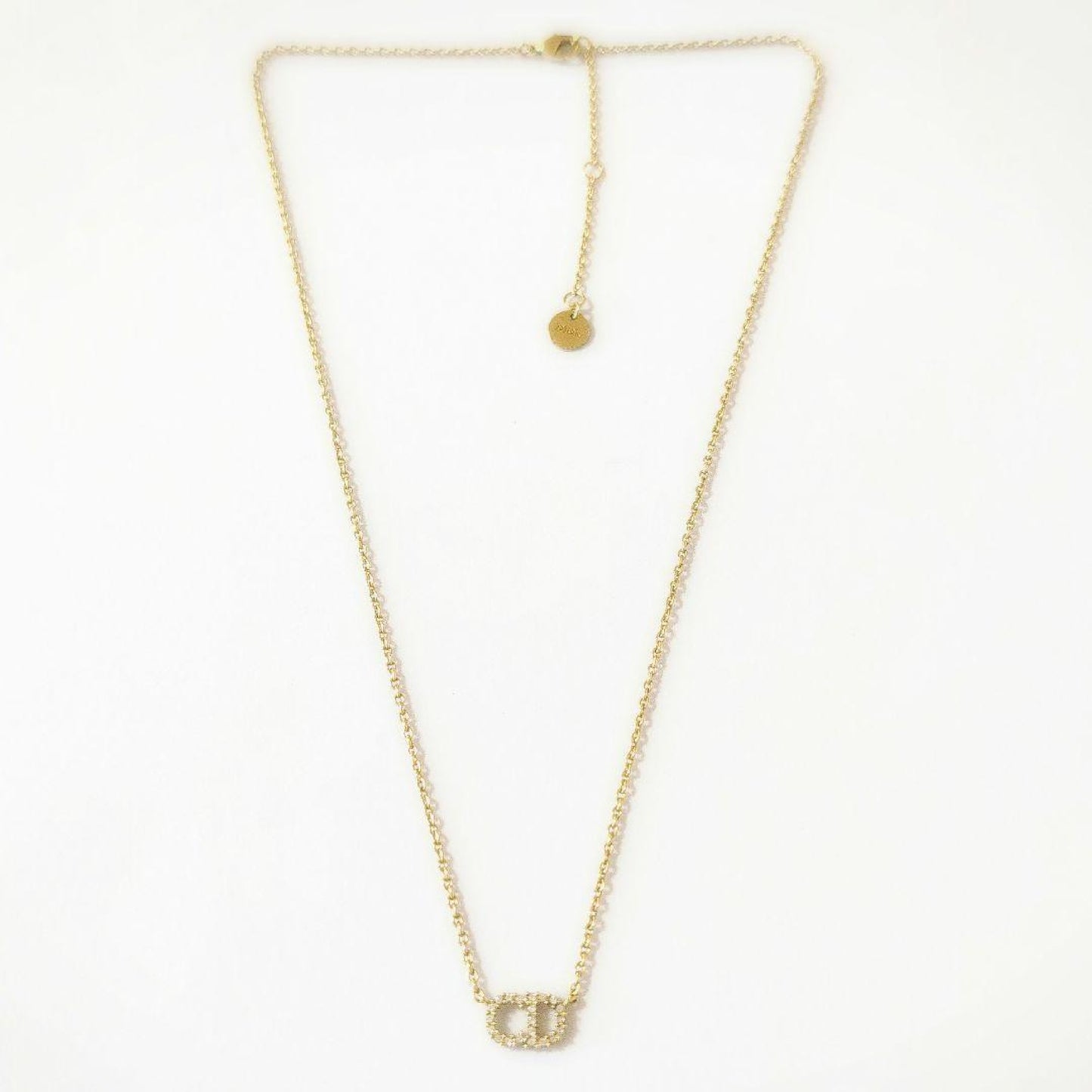 Dior Dior CD Logo Stone Clair D Lune Necklace