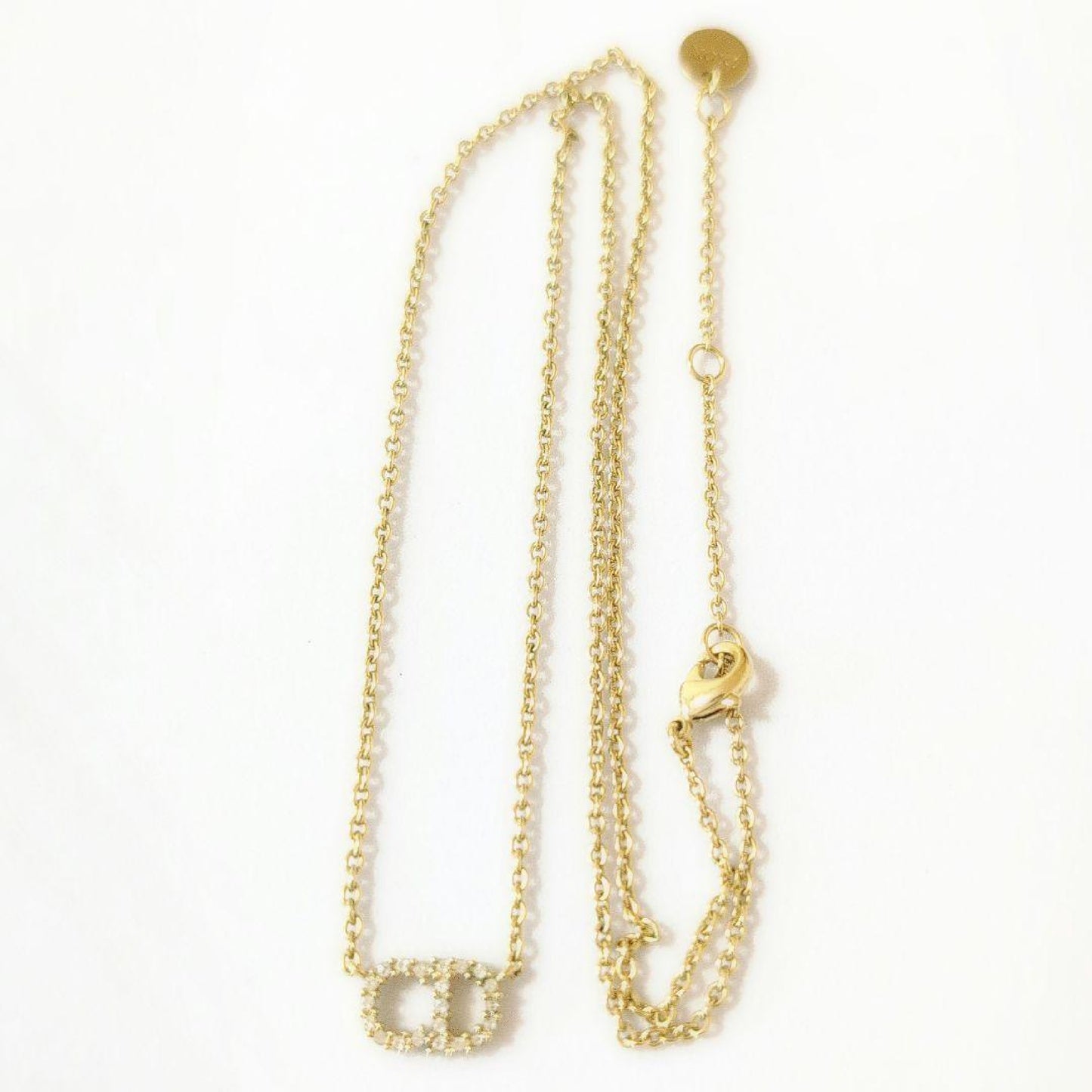 Dior Dior CD Logo Stone Clair D Lune Necklace