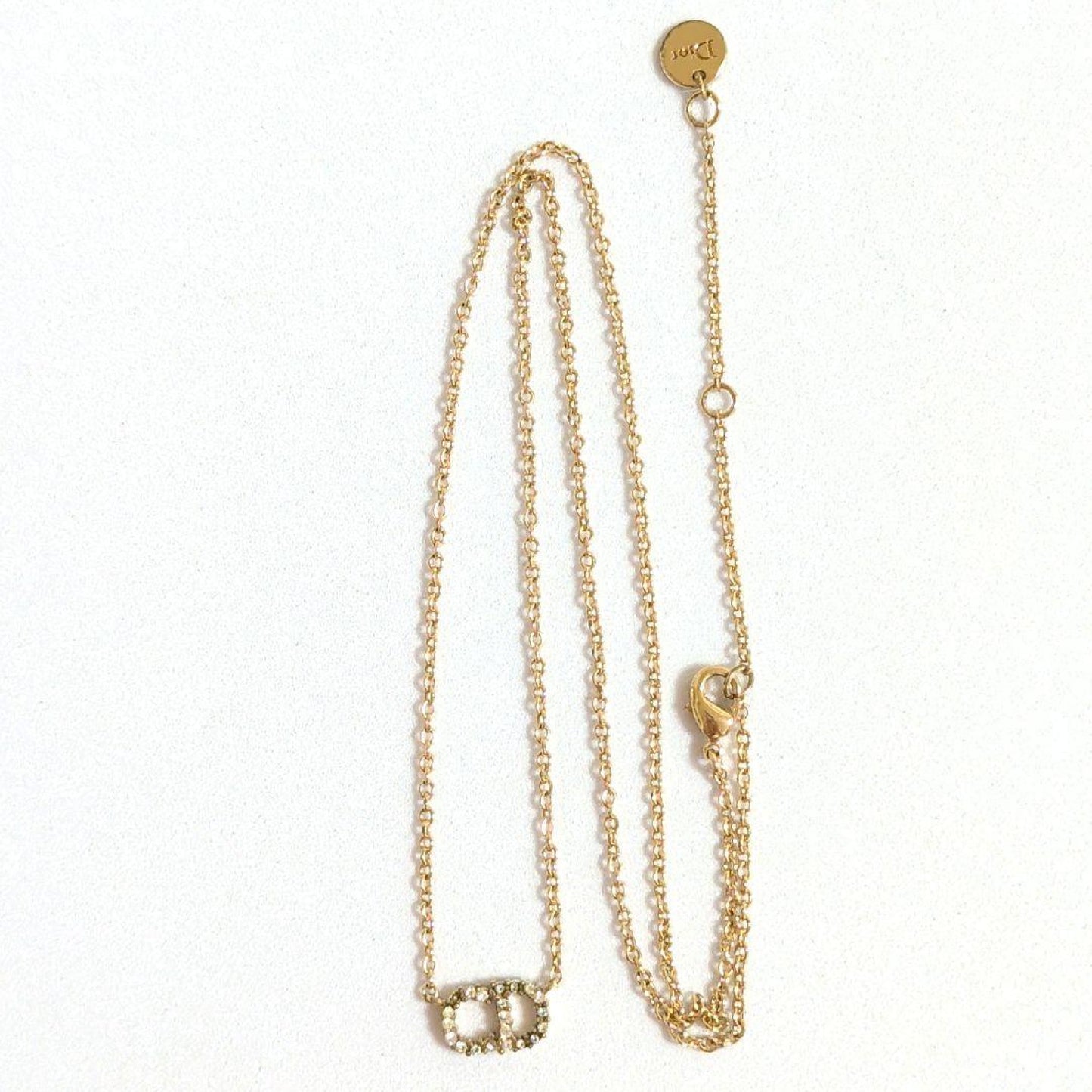 Dior Dior CD Logo Stone Clair D Lune Necklace