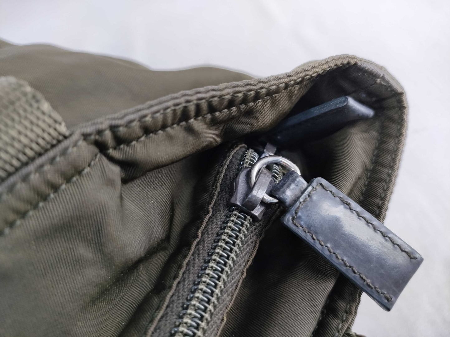 PRADA Prada handbag nylon khaki handbag