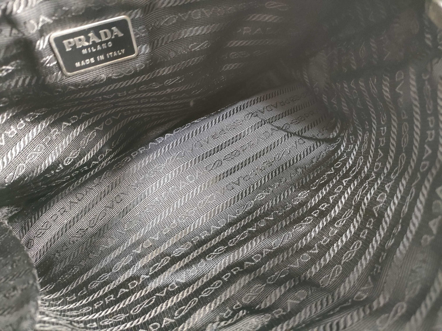 PRADA Prada handbag nylon khaki handbag