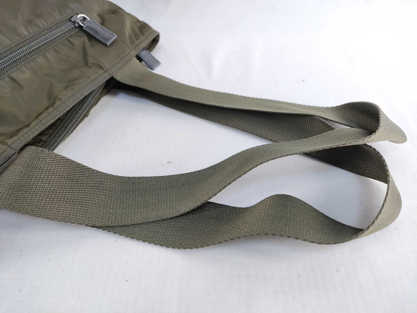 PRADA Prada handbag nylon khaki handbag