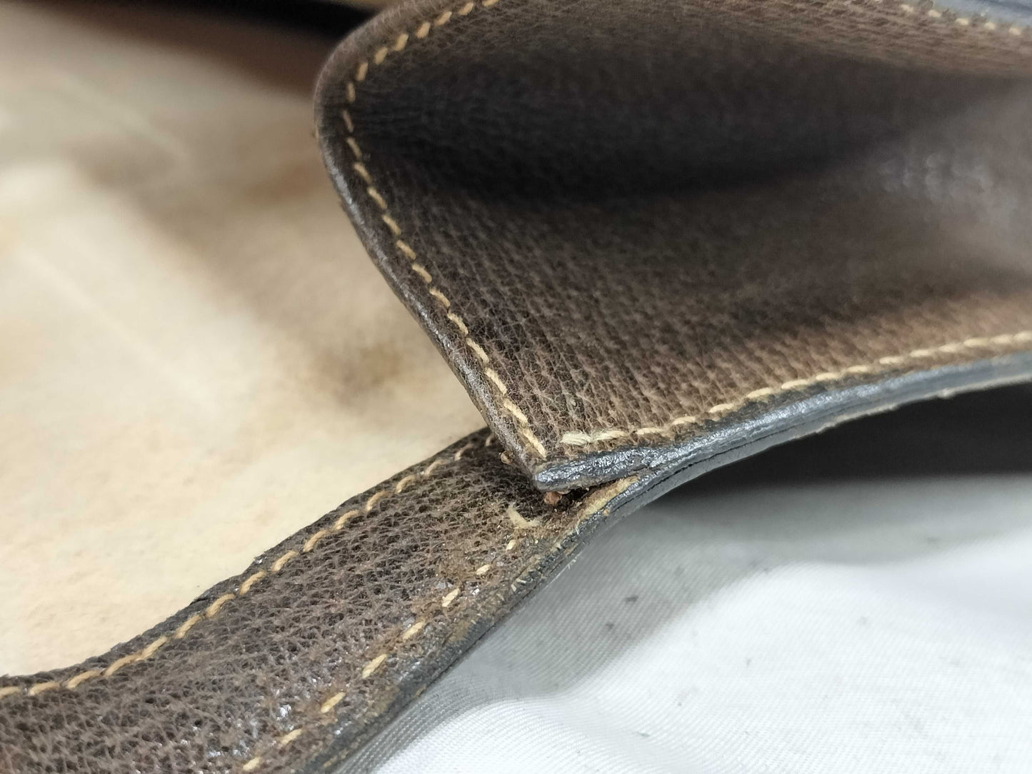 GUCCI GG Supreme Gucci 41 001 Second Bag Clutch Bag GG Supreme Sherry Line Leather Brown Clutch Bag