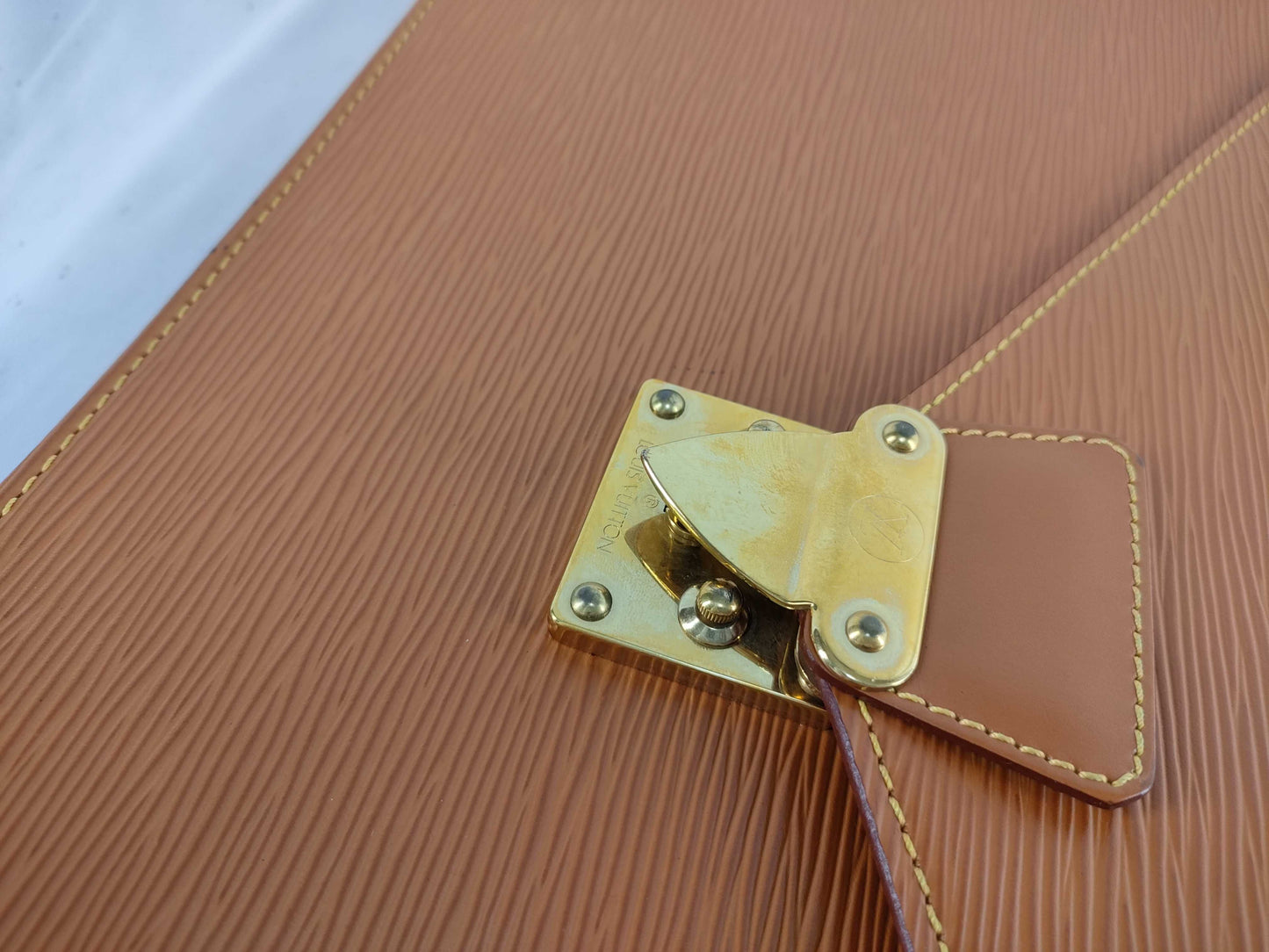 LOUIS VUITTON Epi Leather Porte-Document Business Bag M54468 Epi Leather Camel Business Bag