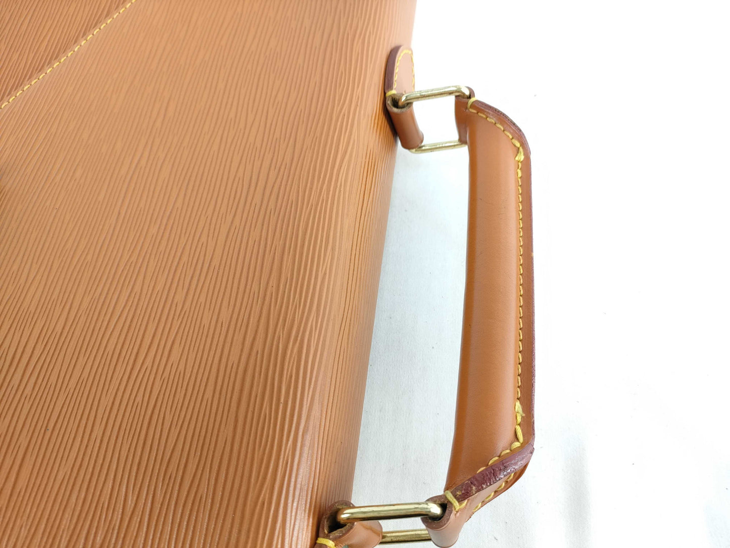 LOUIS VUITTON Epi Leather Porte-Document Business Bag M54468 Epi Leather Camel Business Bag