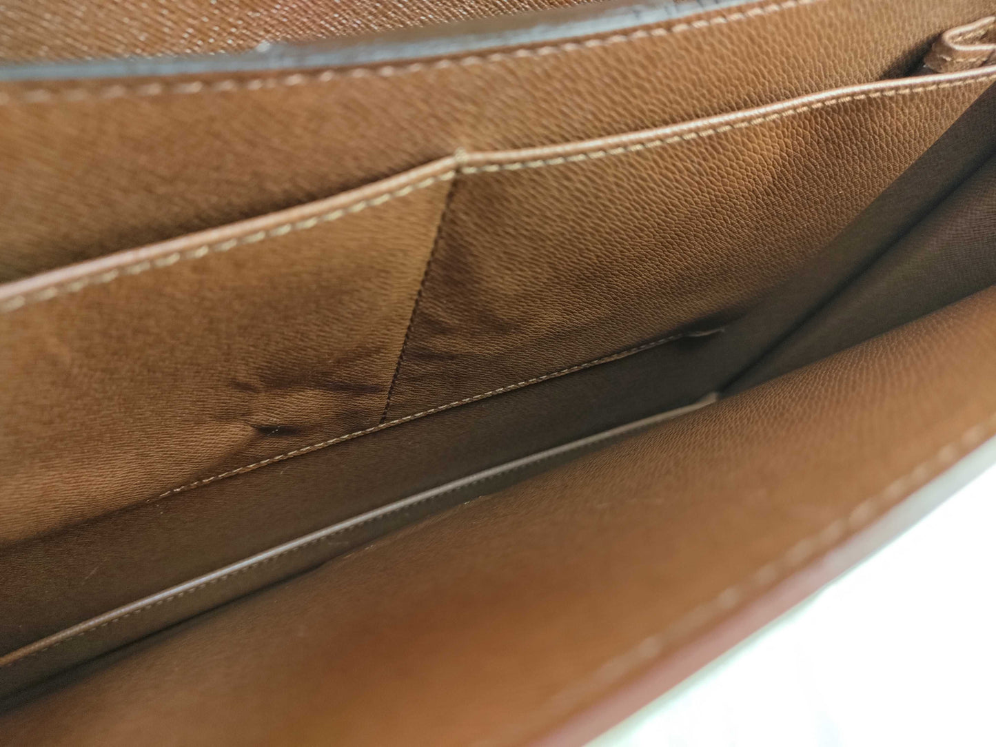 LOUIS VUITTON Epi Leather Porte-Document Business Bag M54468 Epi Leather Camel Business Bag