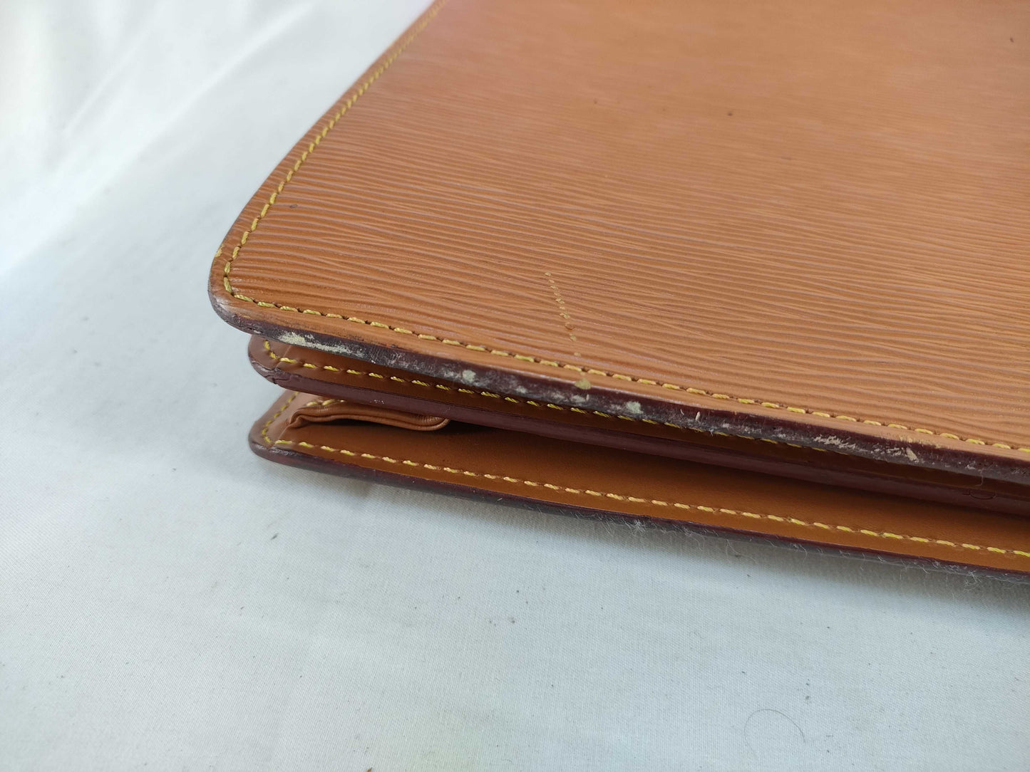 LOUIS VUITTON Epi Leather Porte-Document Business Bag M54468 Epi Leather Camel Business Bag