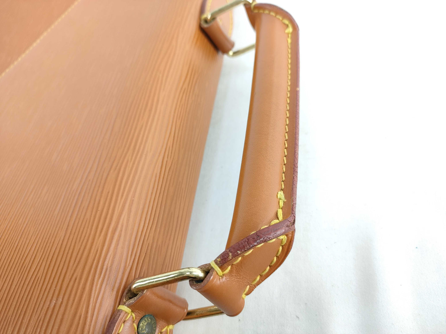 LOUIS VUITTON Epi Leather Porte-Document Business Bag M54468 Epi Leather Camel Business Bag