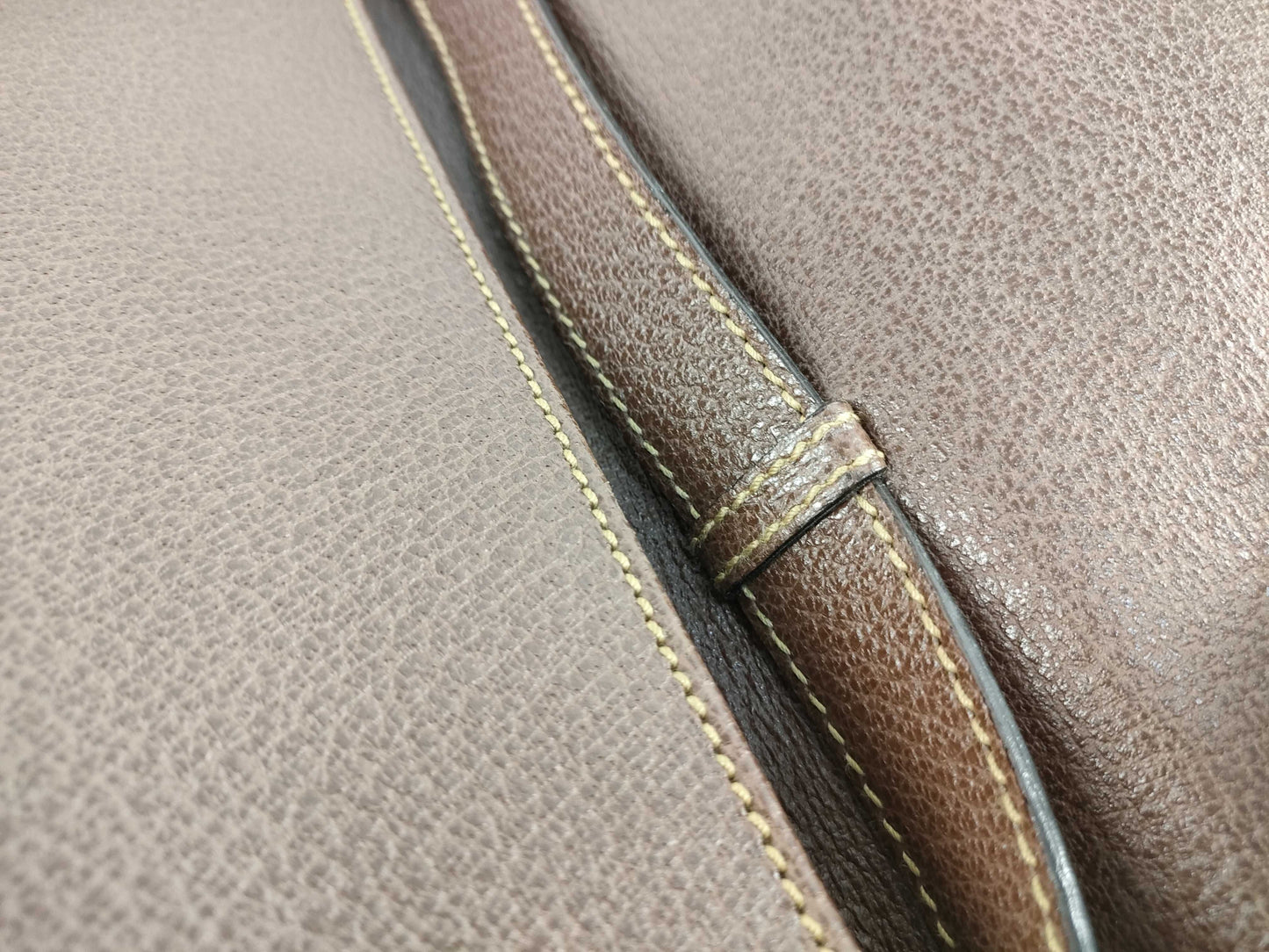 GUCCI 015 904 3304 Bamboo Briefcase Shoulder Bag Leather Brown Business Bag
