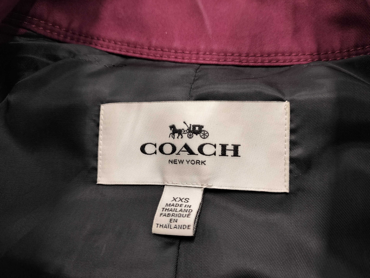 COACH Trench Coat with Garment, XXS