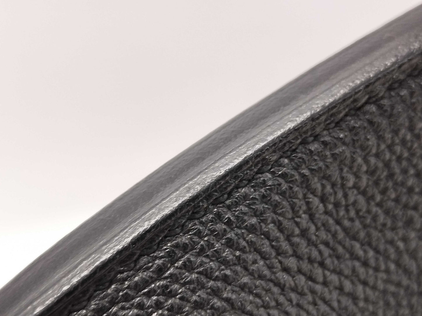 HERMES Birkin 25 Togo Black Stainless Steel Handbag with L Stamp