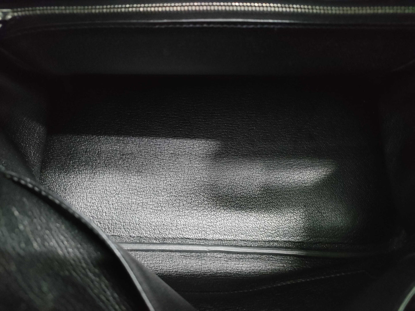HERMES Birkin 30 Togo Black Stainless Steel Handbag with C Stamp and Silver Hardware