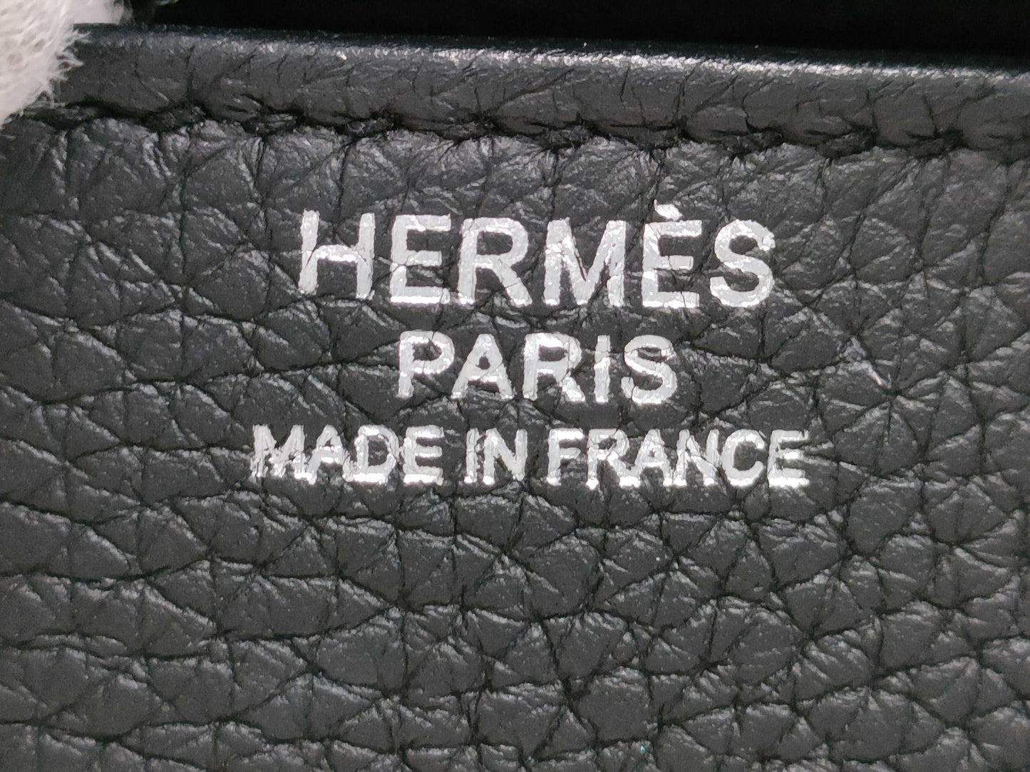 HERMES Birkin 30 Togo Black Stainless Steel Handbag with C Stamp and Silver Hardware