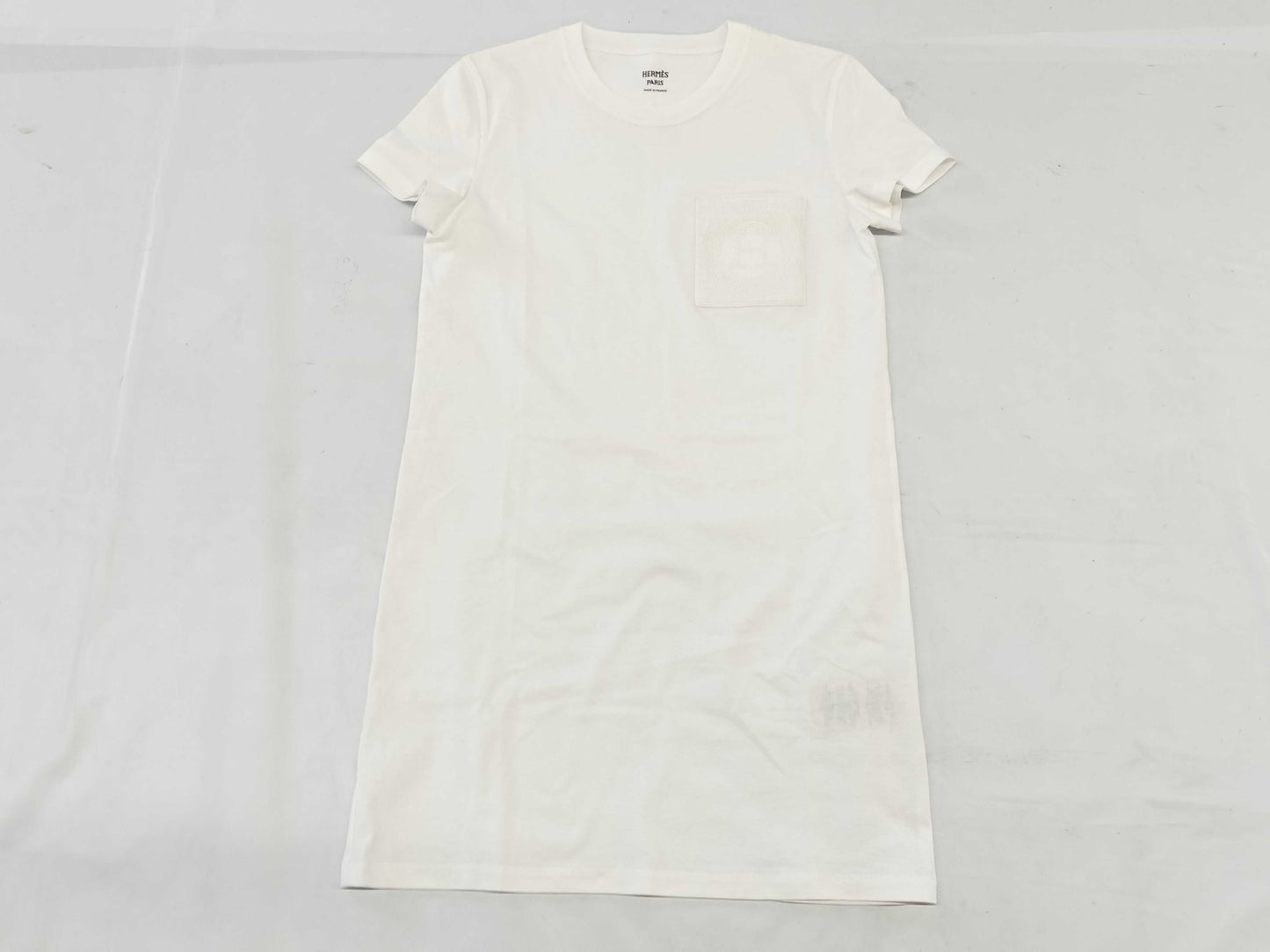 HERMES One-Piece Cotton White T-Shirt Size 36