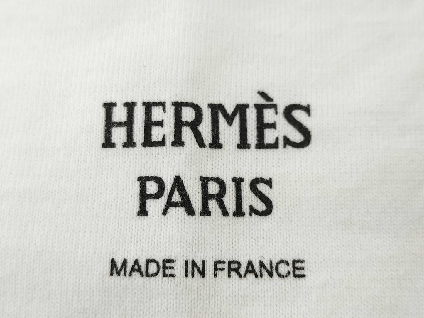 HERMES One-Piece Cotton White T-Shirt Size 36