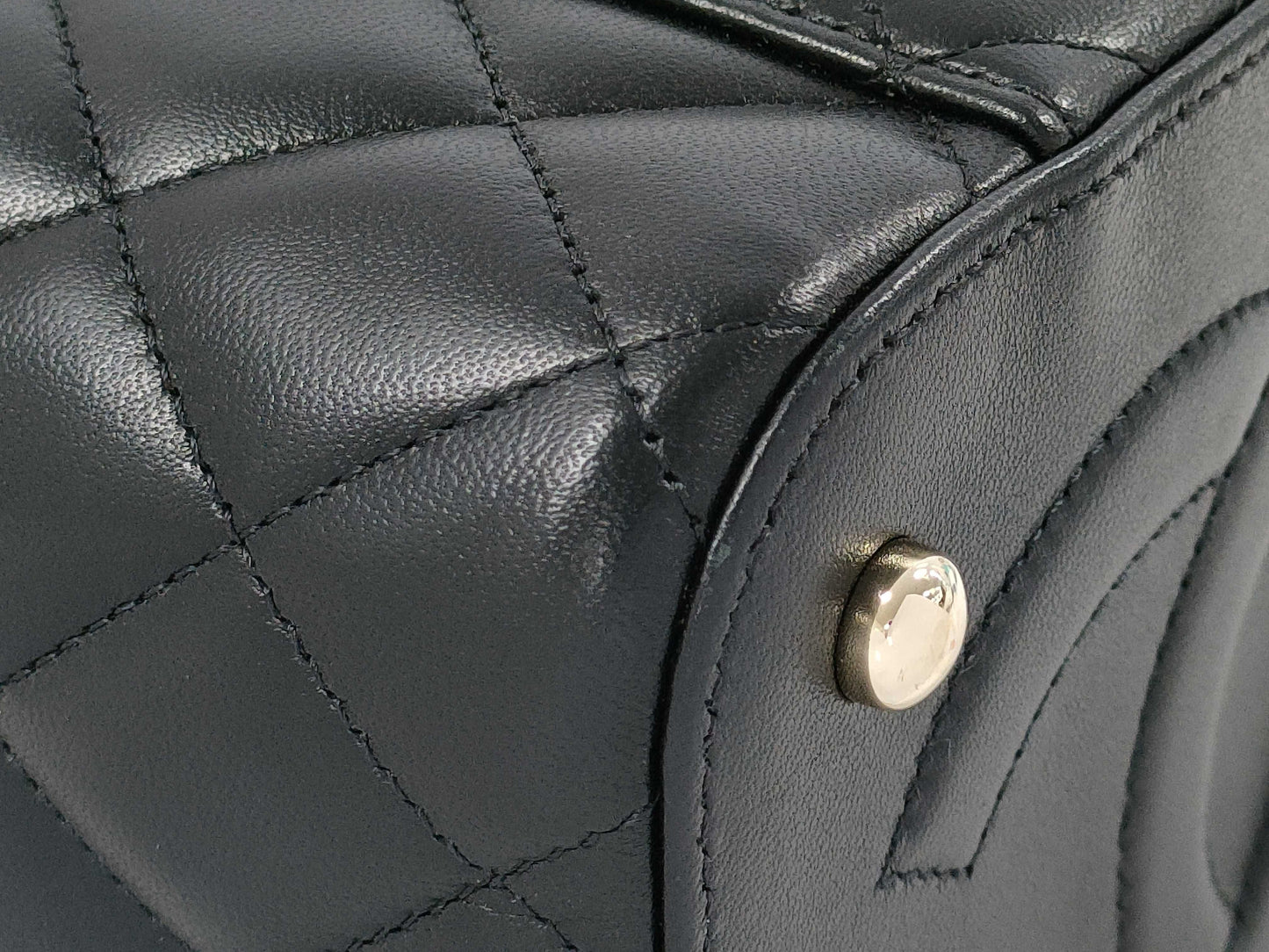 CHANEL Lambskin 2-Way Vanity Bag