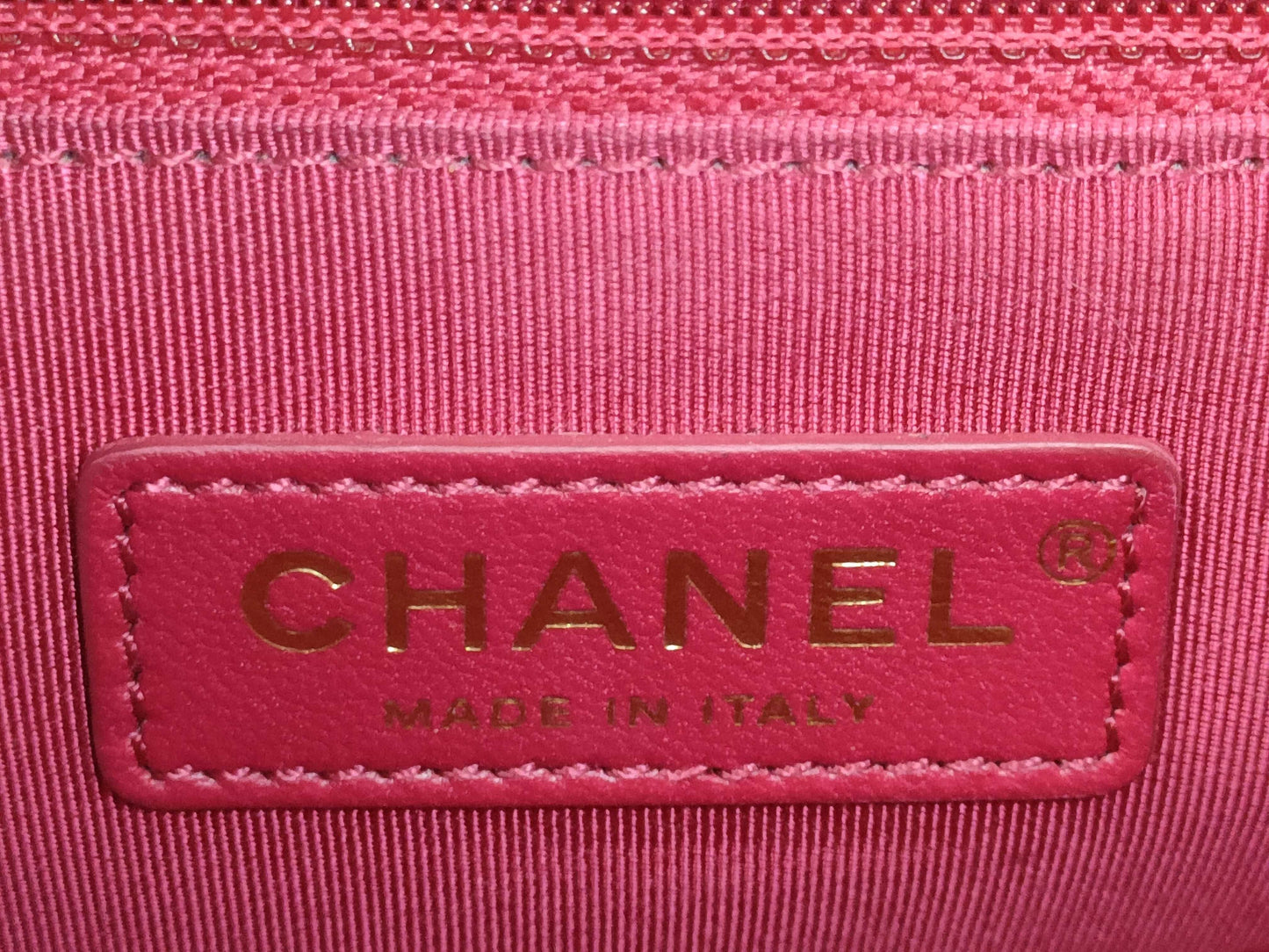 CHANEL Mademoiselle Double Chain Shoulder Bag Pink x Red Bag