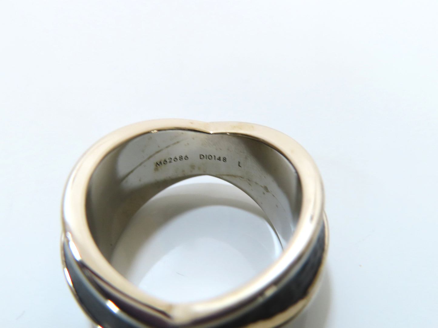 LOUIS VUITTON Monogram Empreinte Ring, Size 22