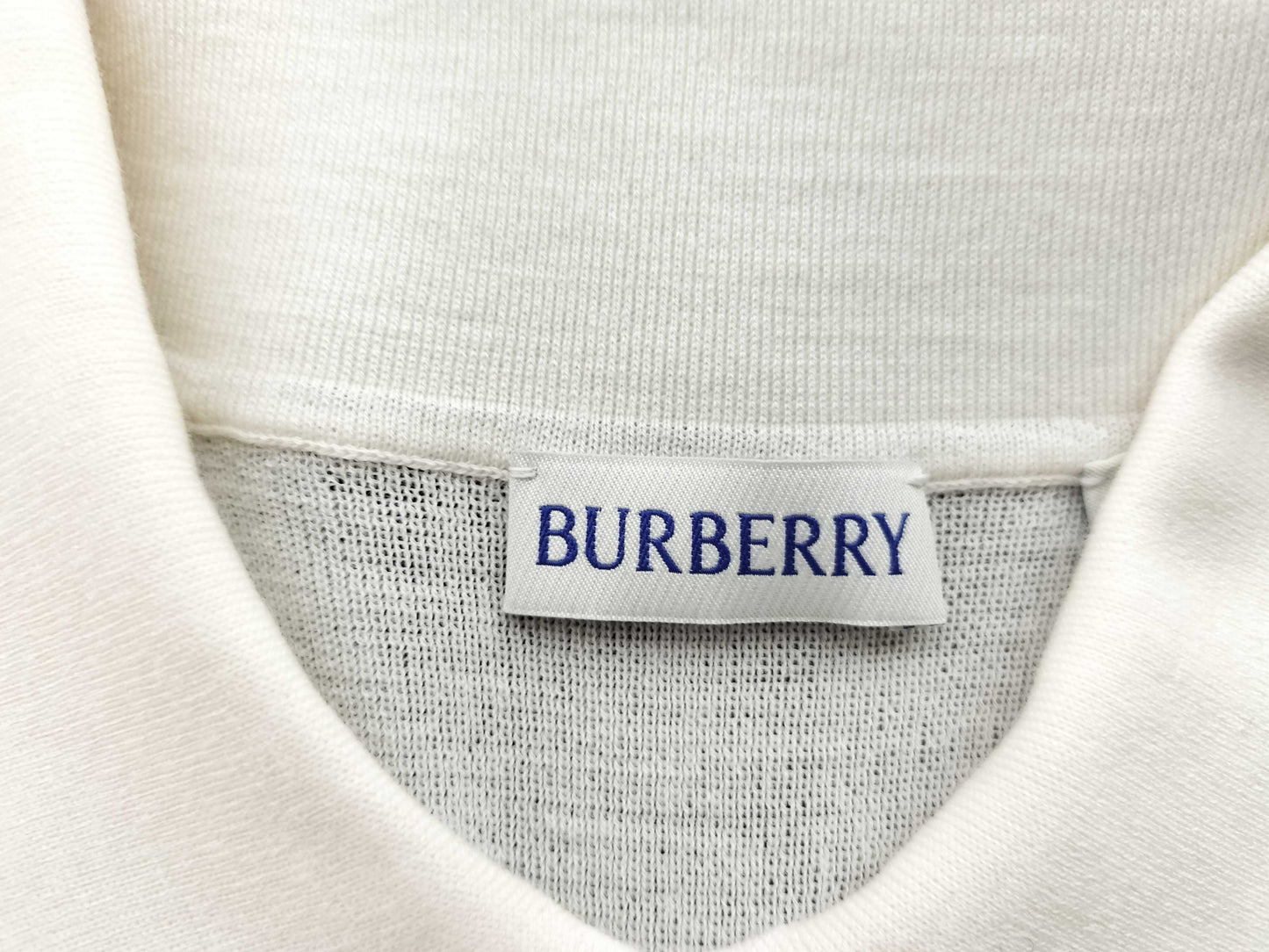 BURBERRY Nova Check Knit Polo Shirt with Current Tag