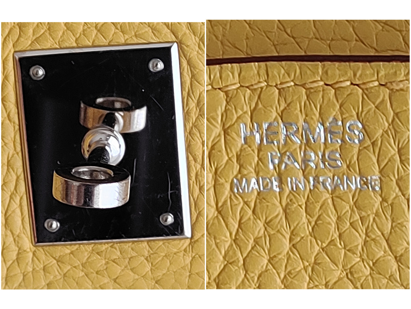 HERMES Birkin 30 Soleil Silver Hardware □M Stamp Hermès Cadena 1 Key 2 Clochette 1 Box 1 Handbag