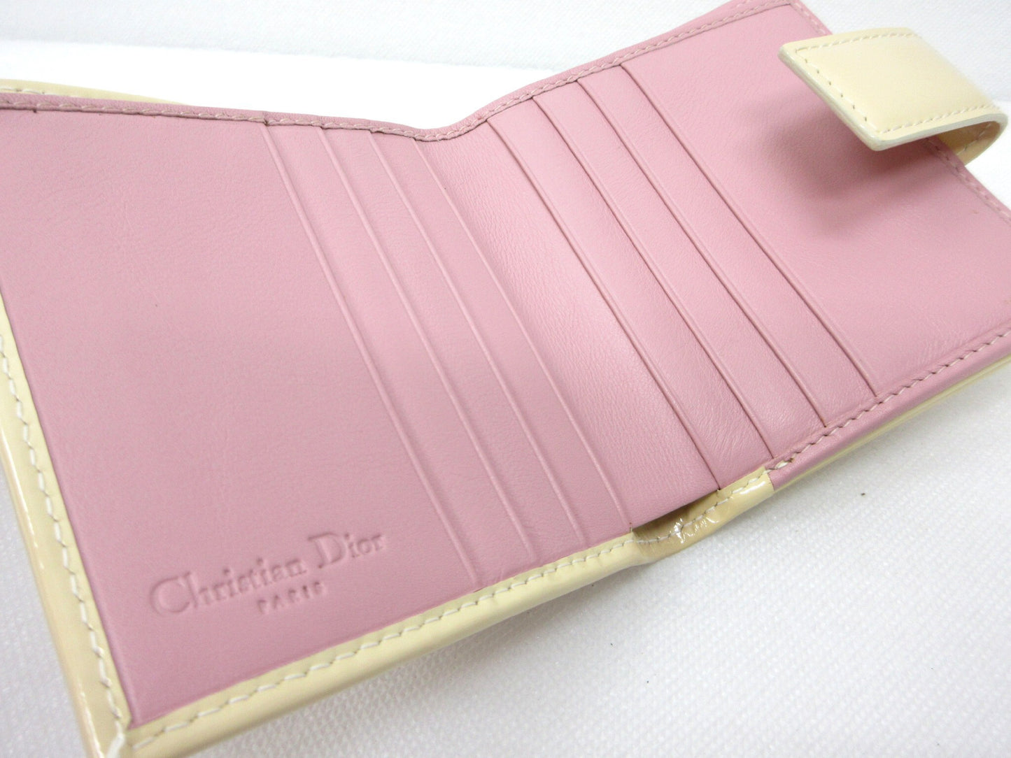 Dior Christian Dior Trotter Rhinestone Canvas Bifold Wallet