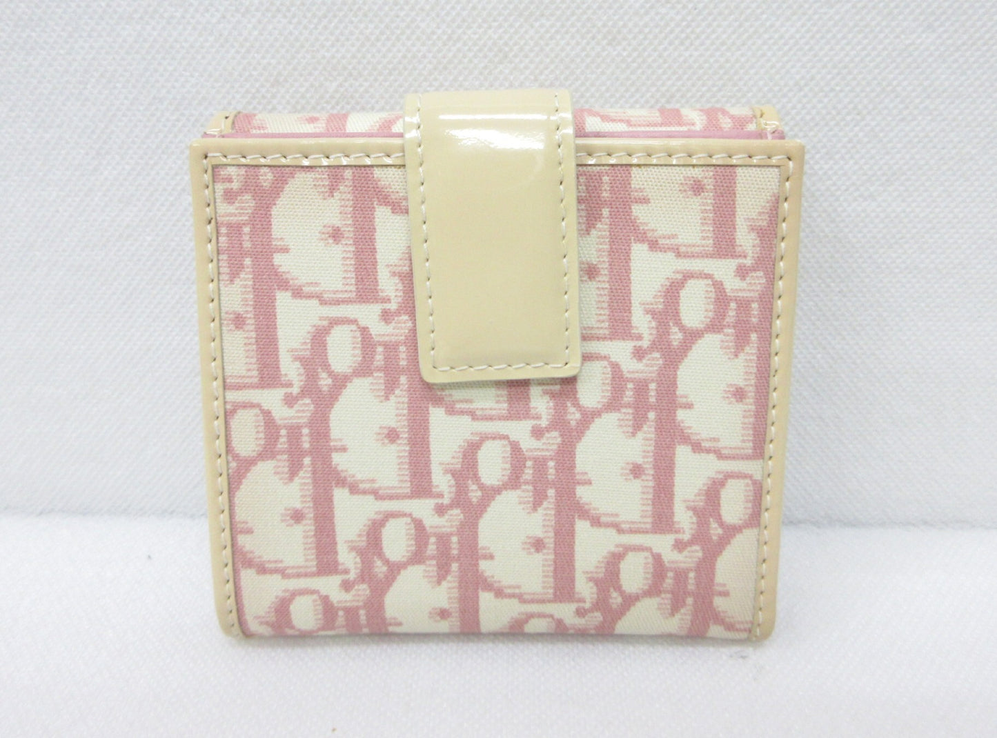 Dior Christian Dior Trotter Rhinestone Canvas Bifold Wallet