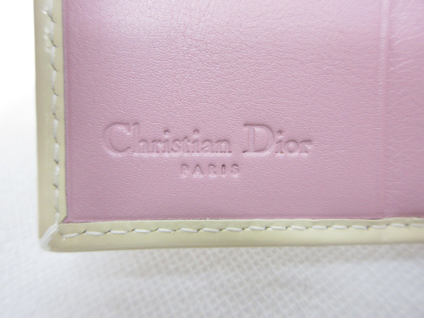 Dior Christian Dior Trotter Rhinestone Canvas Bifold Wallet