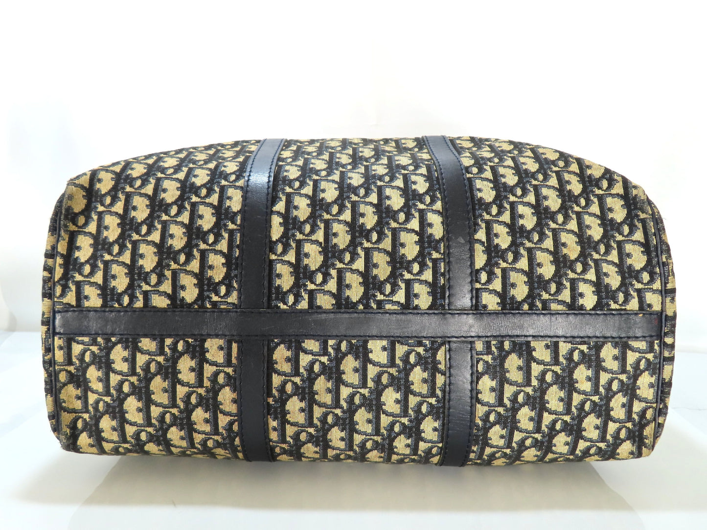 Dior Trotter Trotter Pattern Boston Bag Canvas Boston Bag