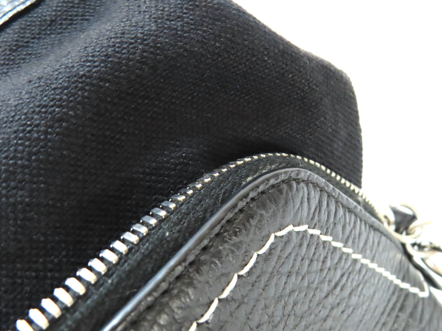 2-way handbag, leather, black