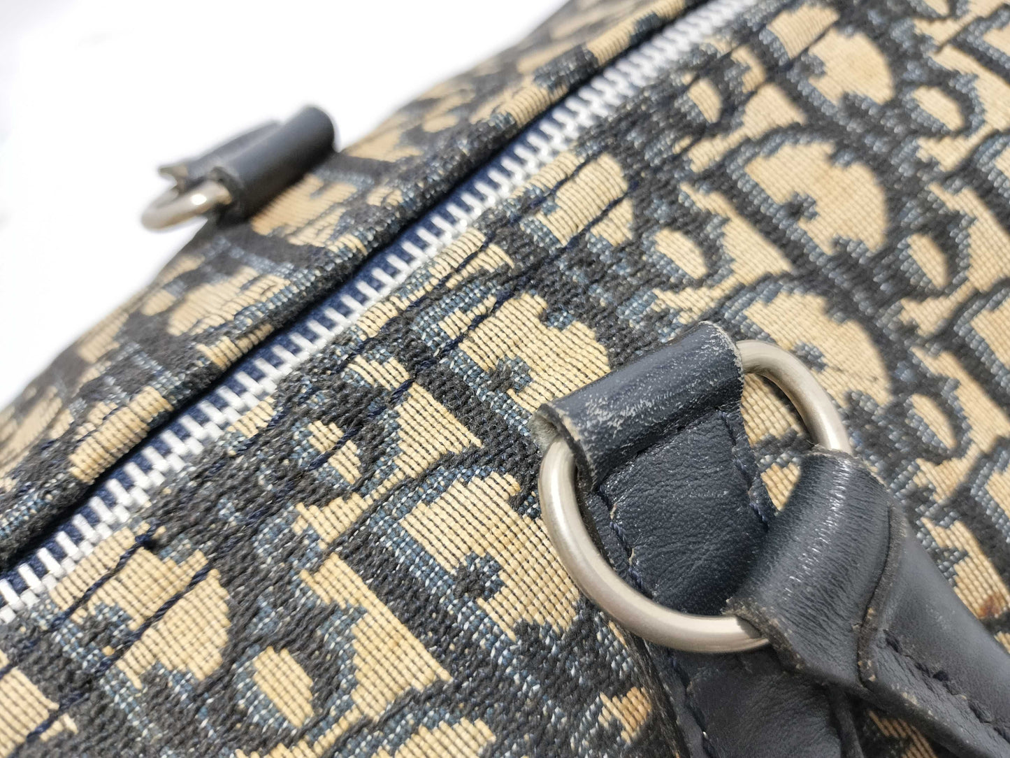 Dior Trotter Trotter Pattern Boston Bag Boston Bag