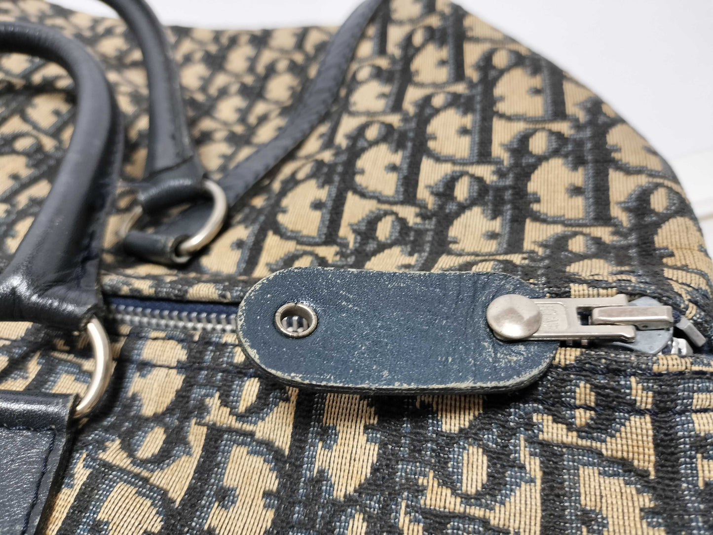 Dior Trotter Trotter Pattern Boston Bag Boston Bag