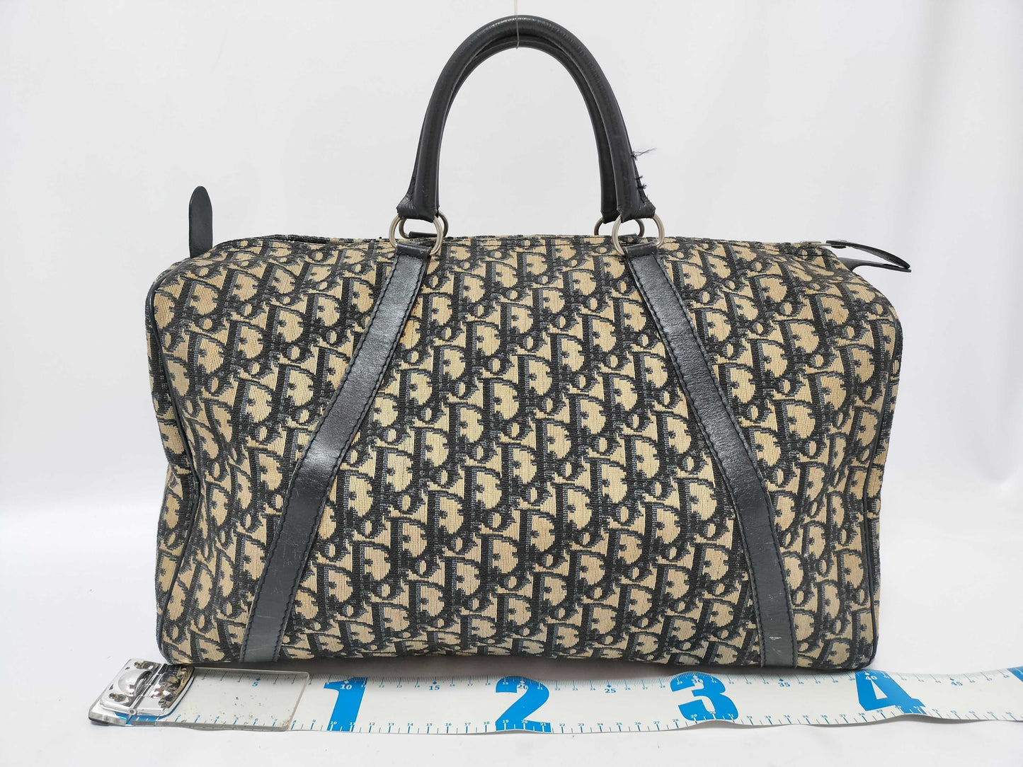 Dior Trotter Trotter Pattern Boston Bag Boston Bag