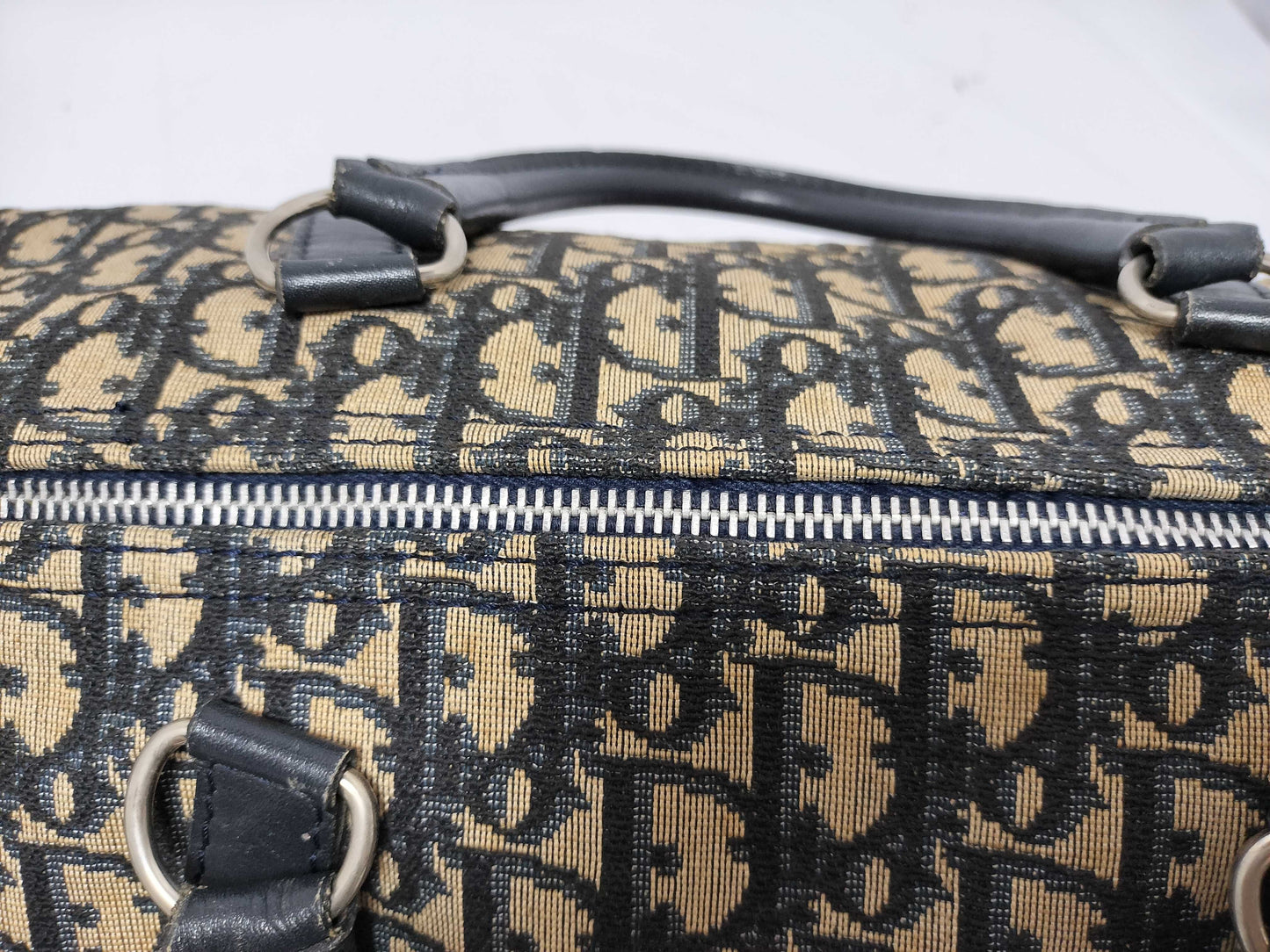Dior Trotter Trotter Pattern Boston Bag Boston Bag