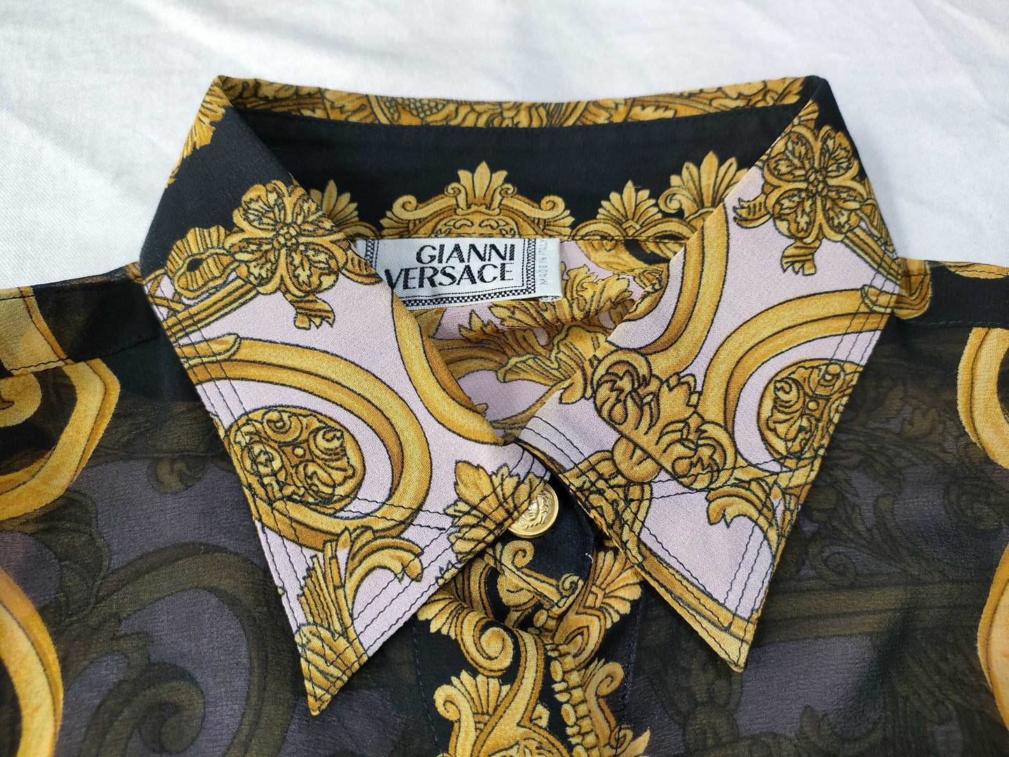 VERSACE VERSACE Versace Shirt 100% Silk Shirt