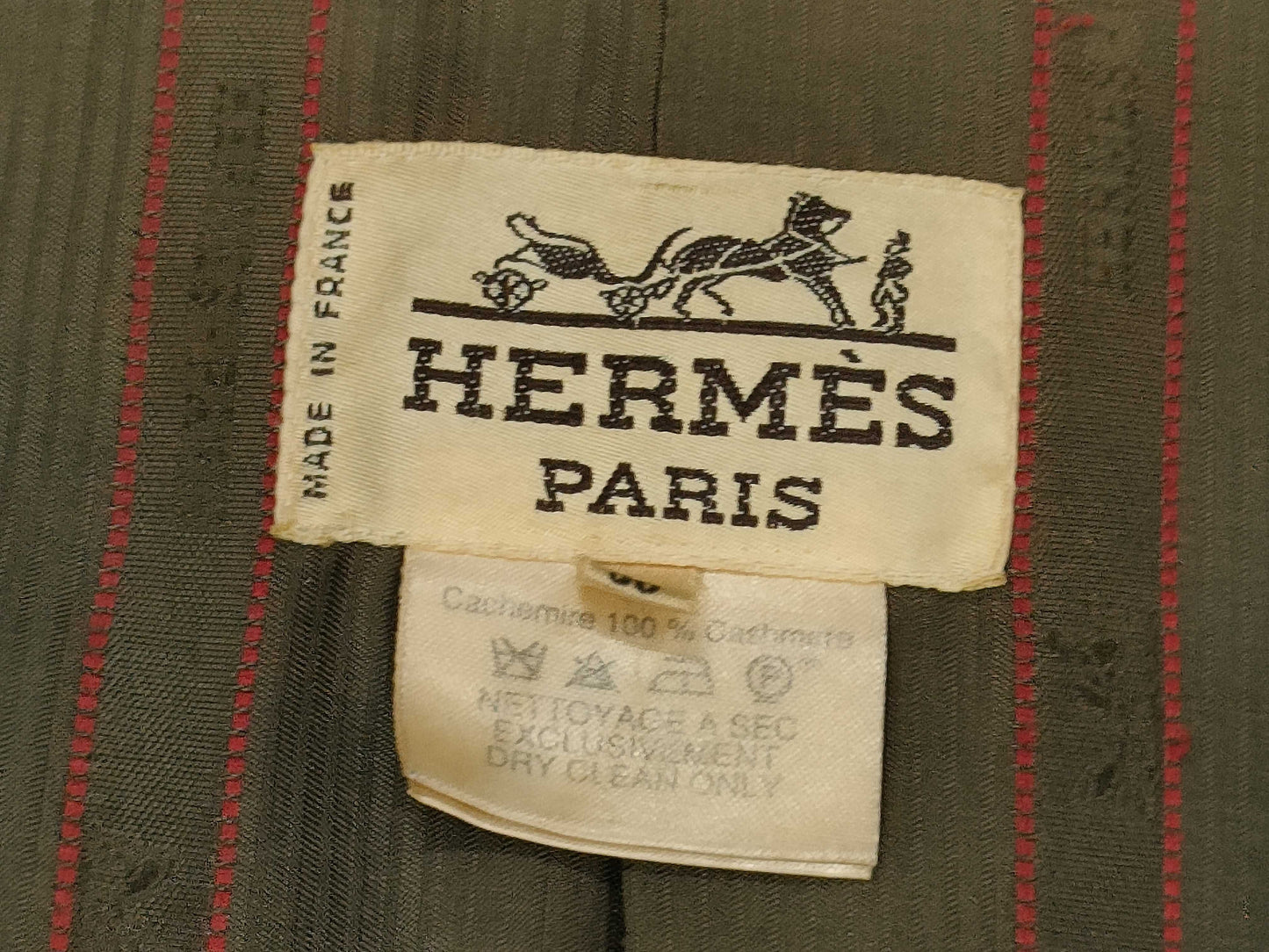 HERMES HERMES Coat 100% Cashmere Size 36 Coat