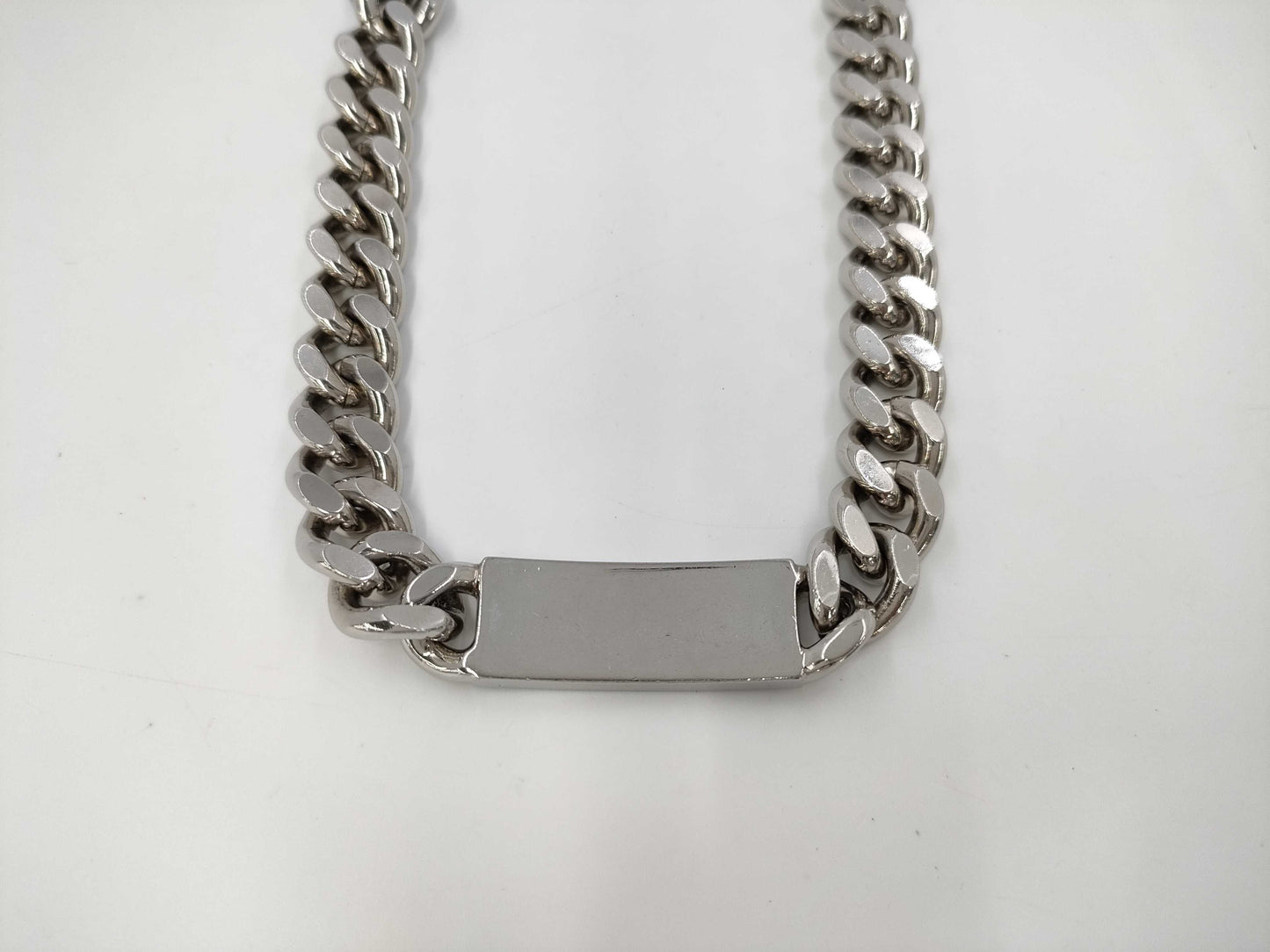 Dior ID Chain Link Necklace Silver Necklace