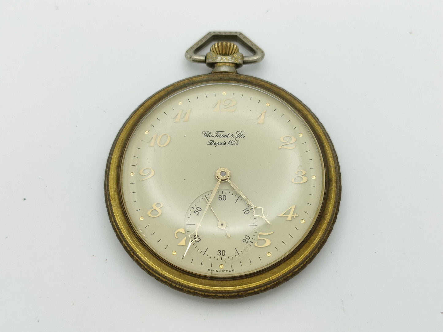 TISSOT Manual Winding Unmoving Pocket Watch