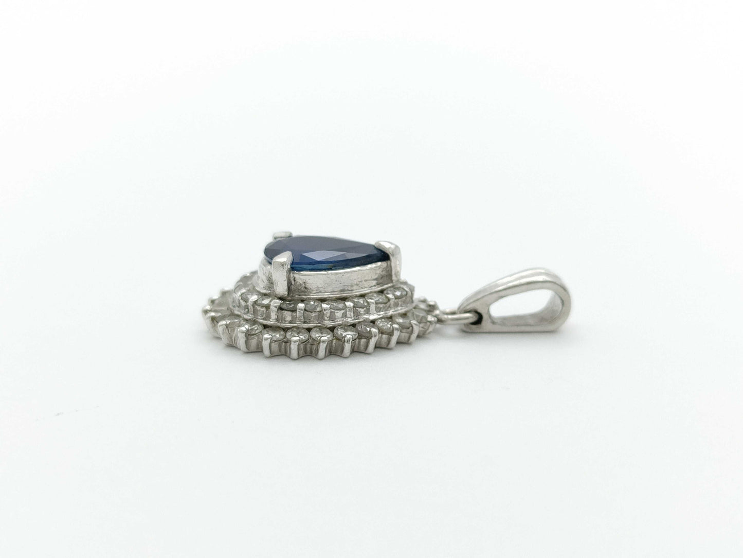 S1.21ct D0.59ct PT900 4.5g Pendant Top