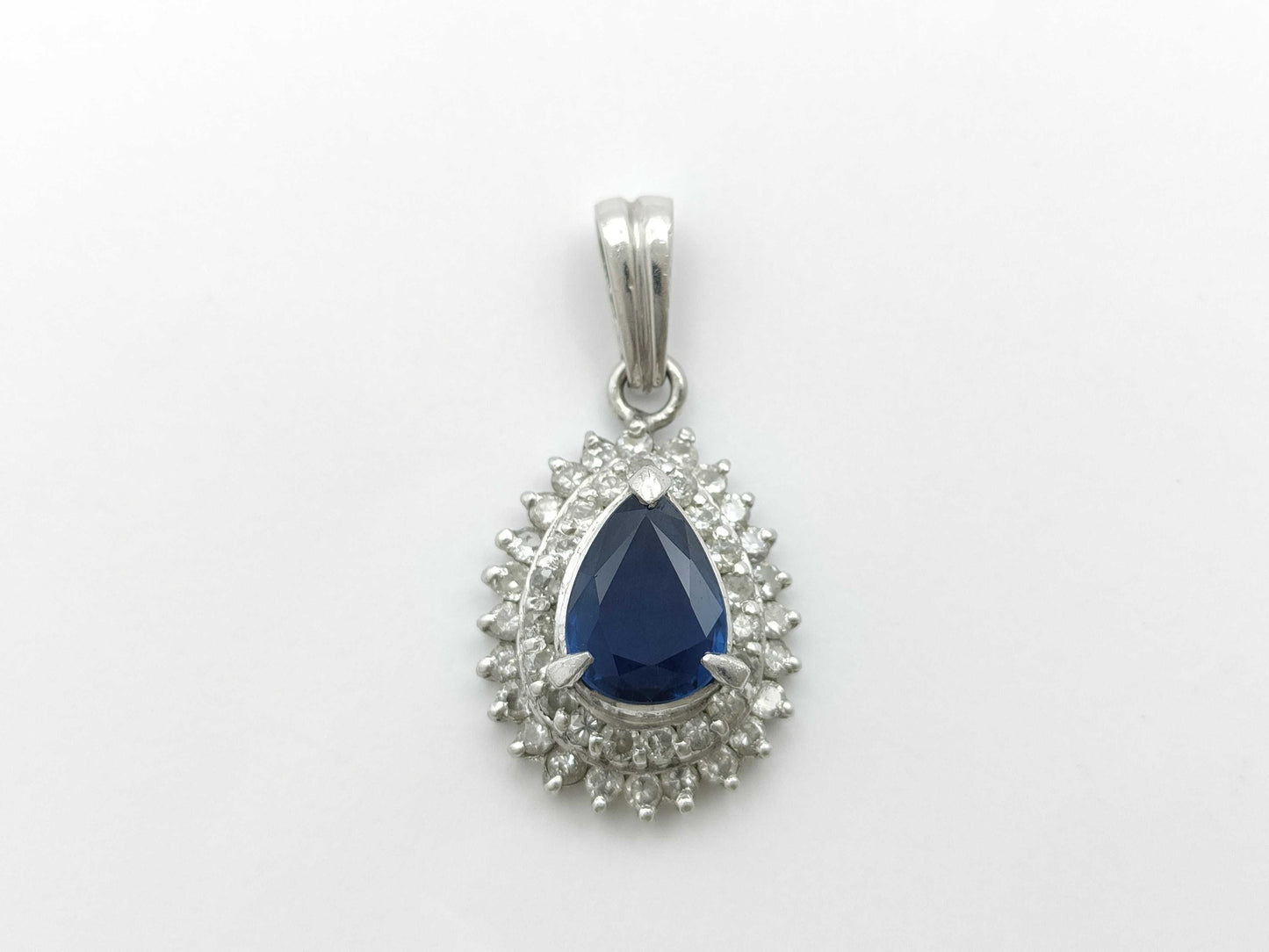 S1.21ct D0.59ct PT900 4.5g Pendant Top