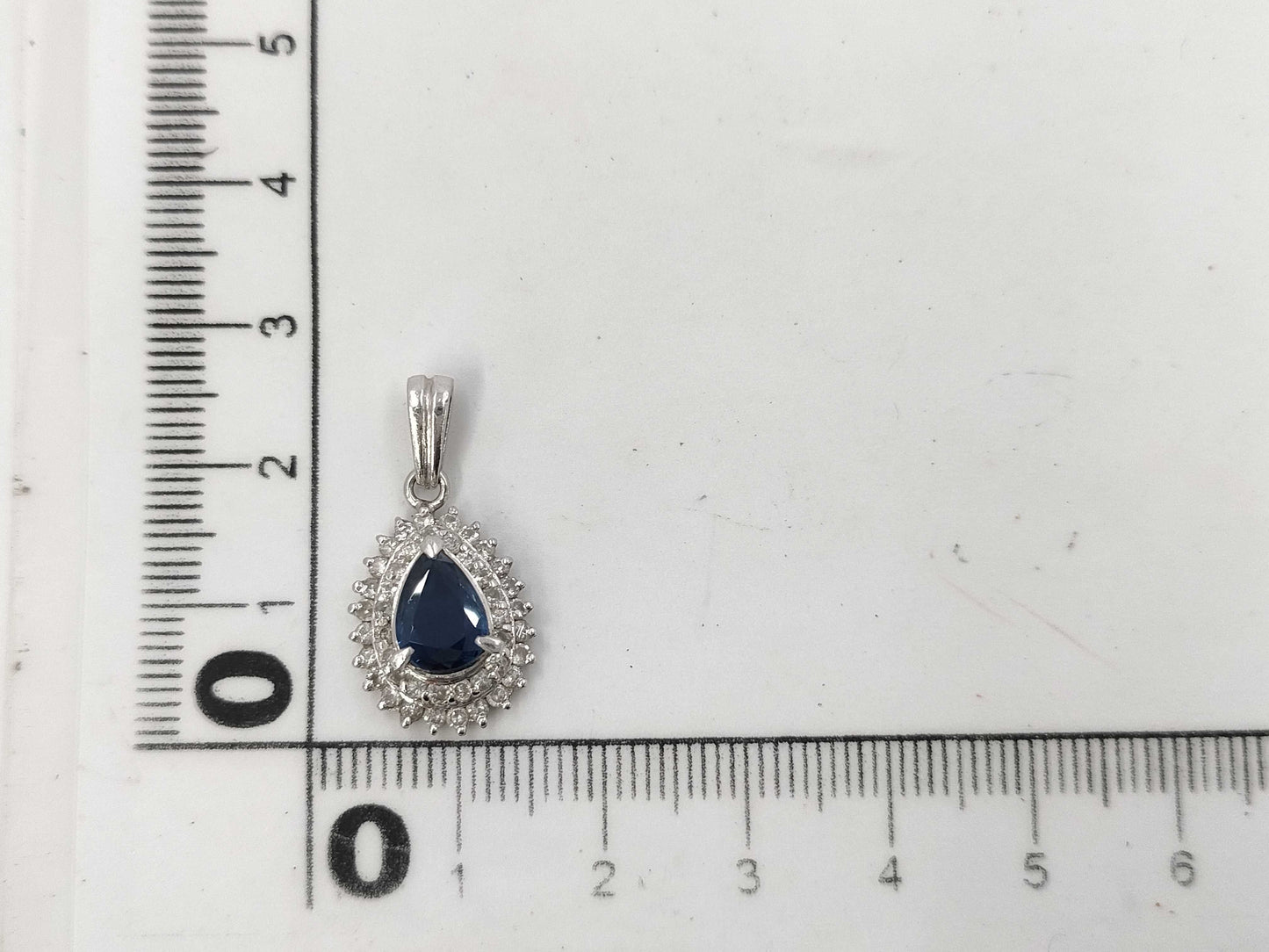 S1.21ct D0.59ct PT900 4.5g Pendant Top