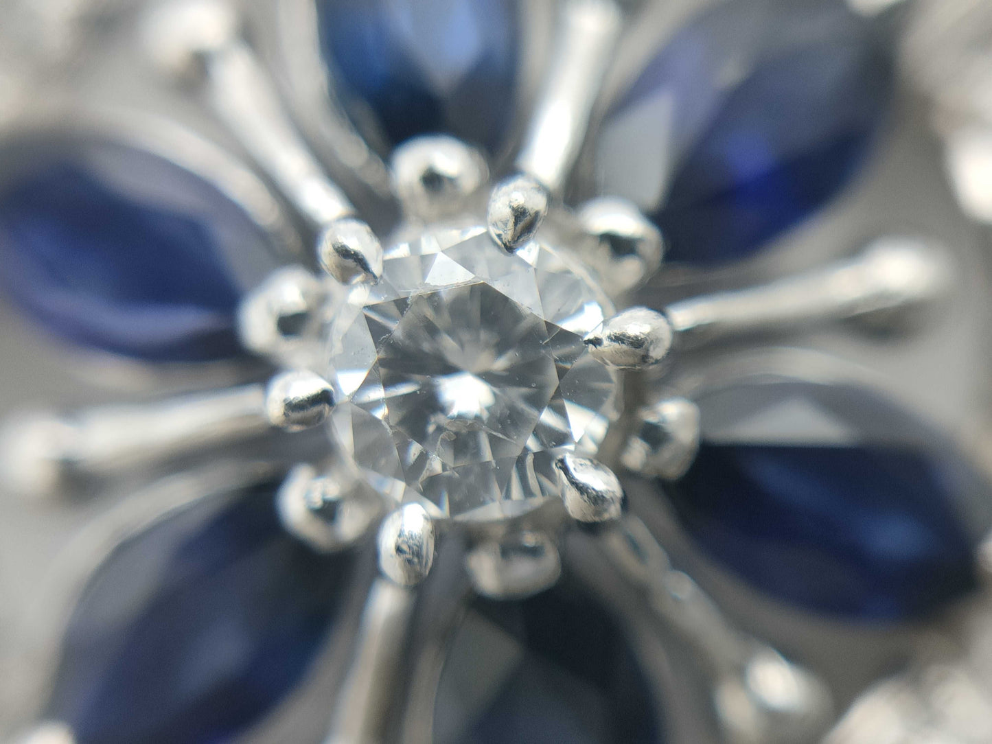 S1.06ct D0.26ct PT850 6.0g Pendant Top