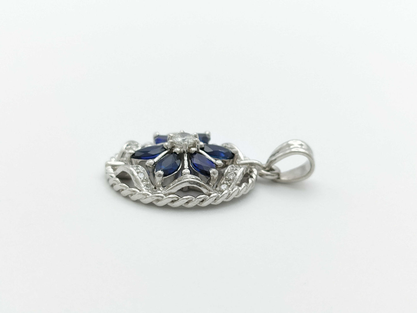 S1.06ct D0.26ct PT850 6.0g Pendant Top