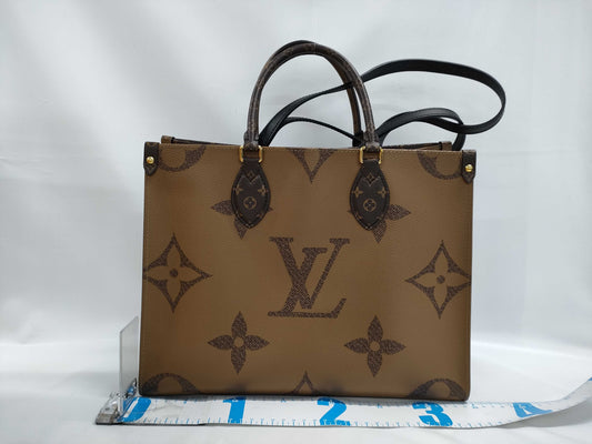 LOUIS VUITTON M46373 On the Go MM RFID Tote Bag with Box and Bag