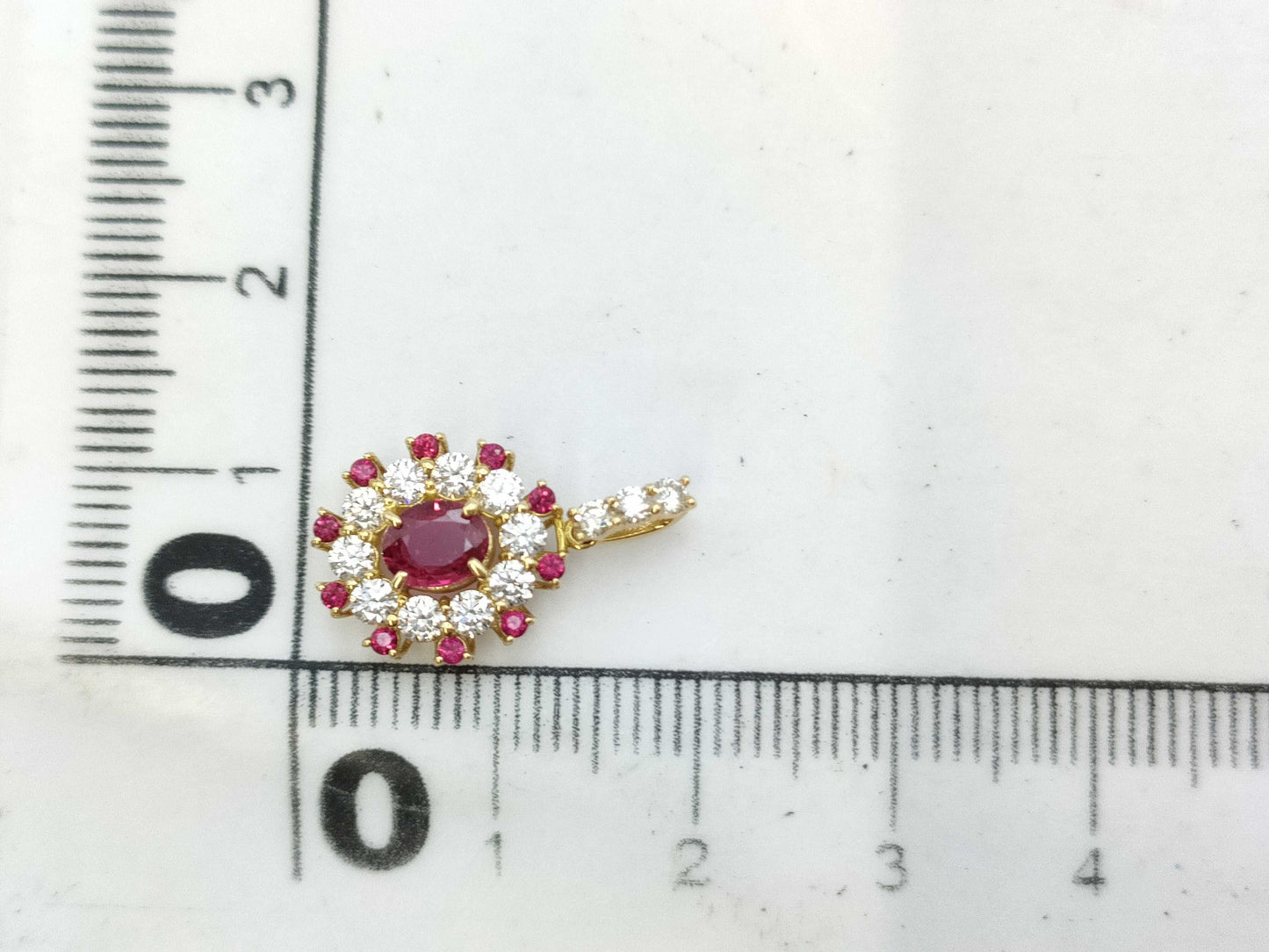 R0.373ct D0.45ct K18 1.5g Pendant Top