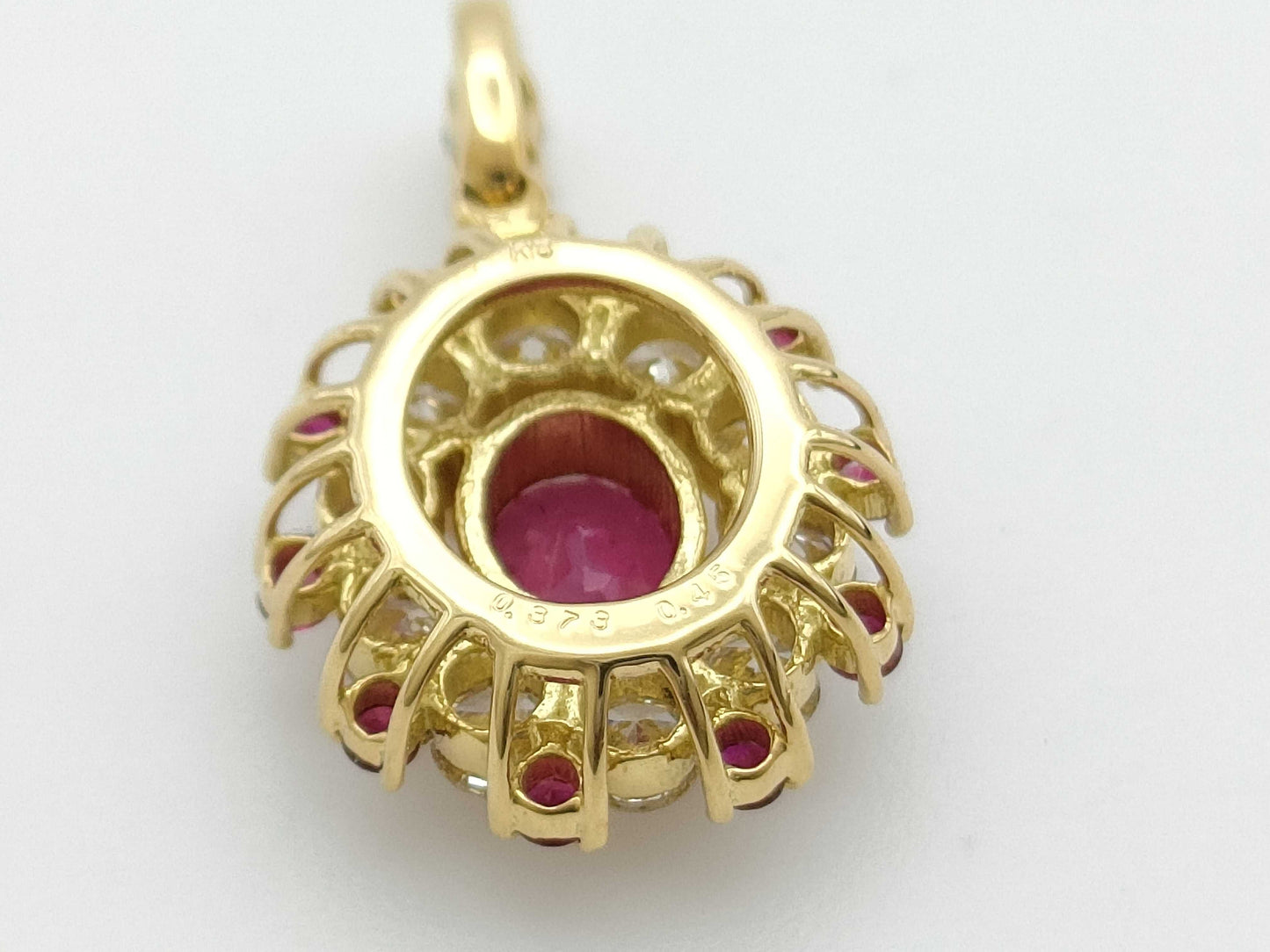 R0.373ct D0.45ct K18 1.5g Pendant Top