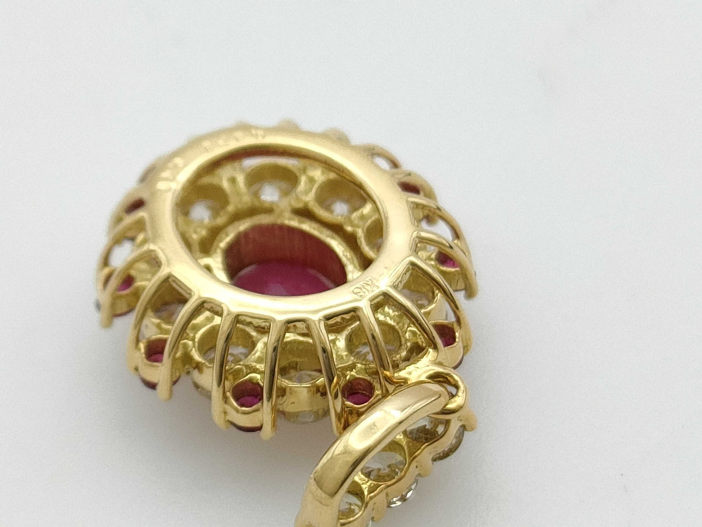 R0.373ct D0.45ct K18 1.5g Pendant Top