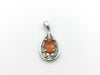 Spessartite Garnet 1.71ct D0.10ct PT900 3.6g Pendant Top