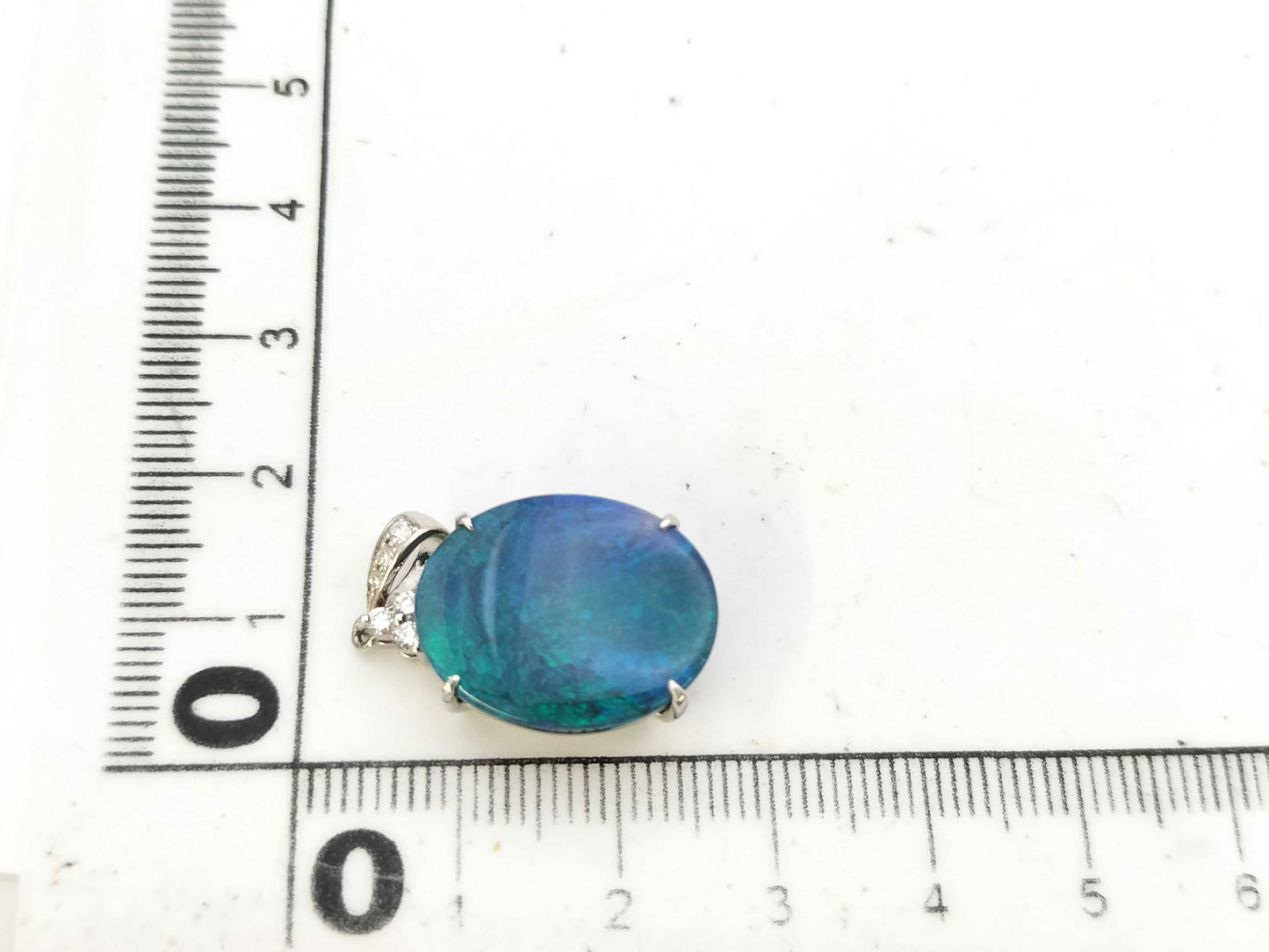 OP 10.00ct D 0.07ct PT950 4.8g Pendant Top