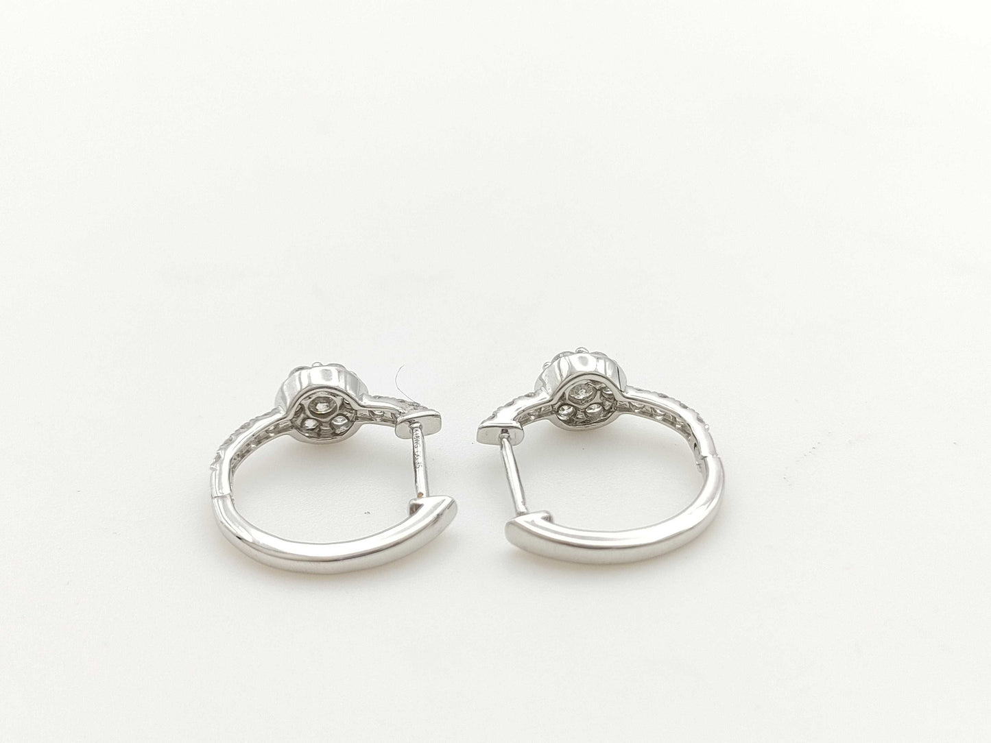 D0.35/0.35ct K18WG 2.6g Earrings